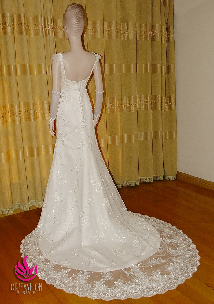 Orifashion Handmade Graceful Formal Lace Wedding Dress